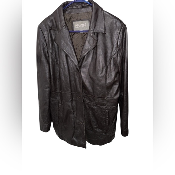 Wilson’s Leather Brown Vintage Jacket XL - Picture 2 of 6